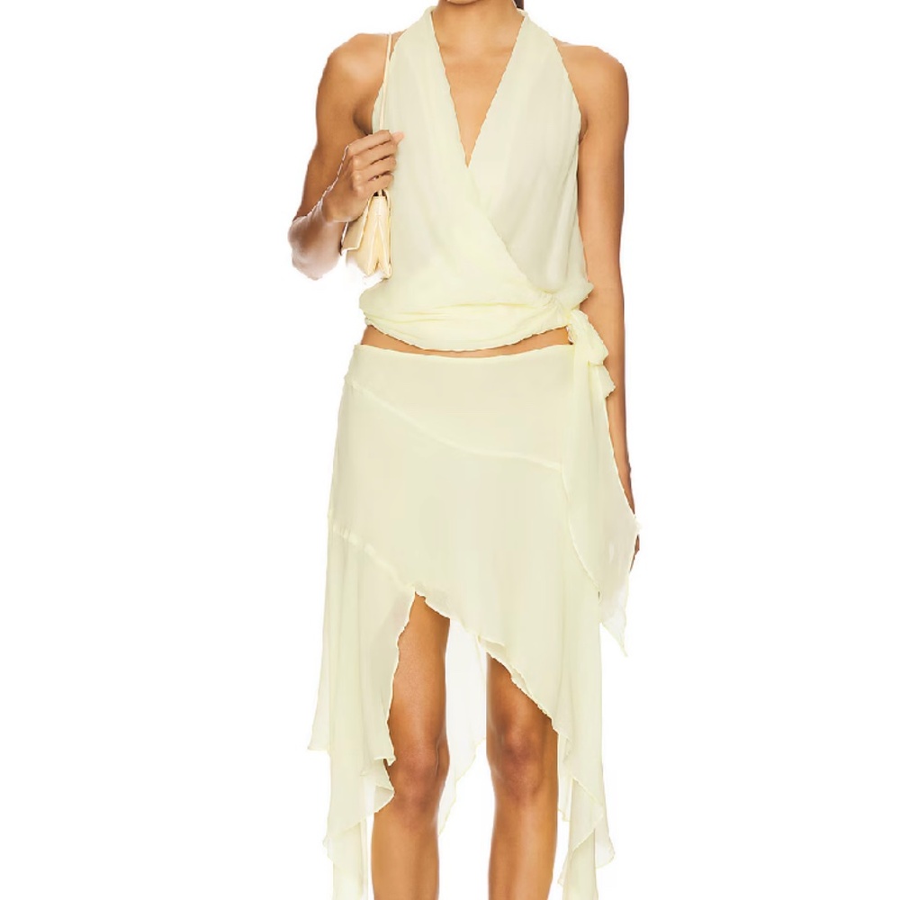 Bec and Bridge Top and Skirt Set Yellow Size S - new with tags